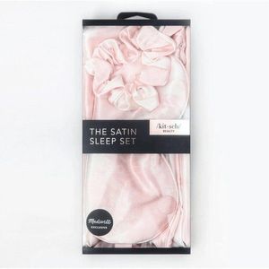 BNWT - Satin Sleep Set in Blush Tie Dye by Kitsch